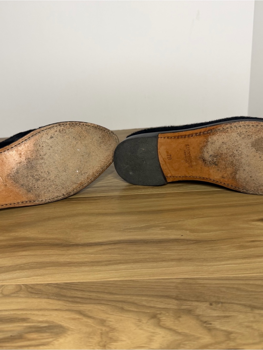 Lucchese Women’s Black Hair Loafers - Picture 6 of 7